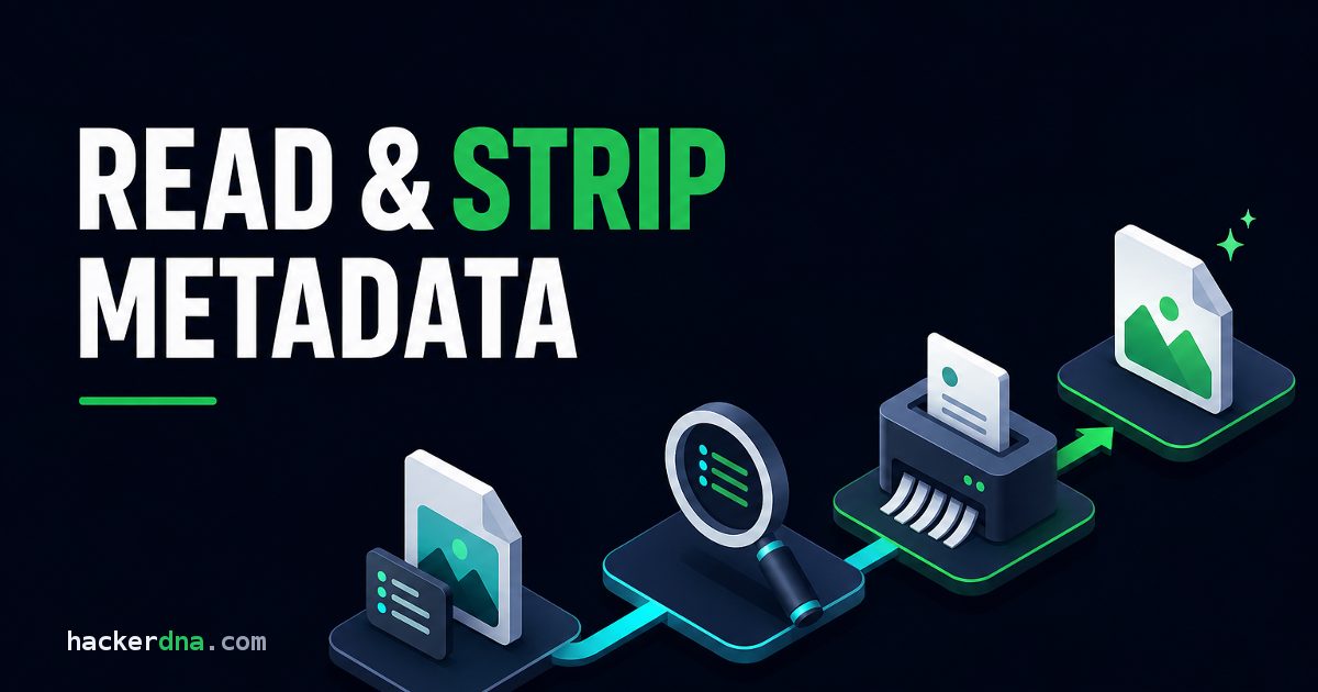 How to Use ExifTool: Read and Strip Metadata (2026)
