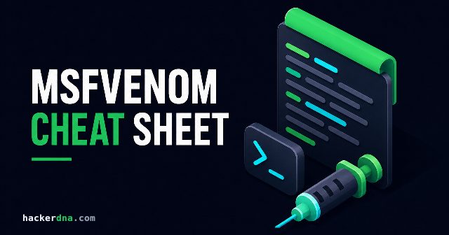 Msfvenom Cheat Sheet 2026: Copy-Paste Payload Commands